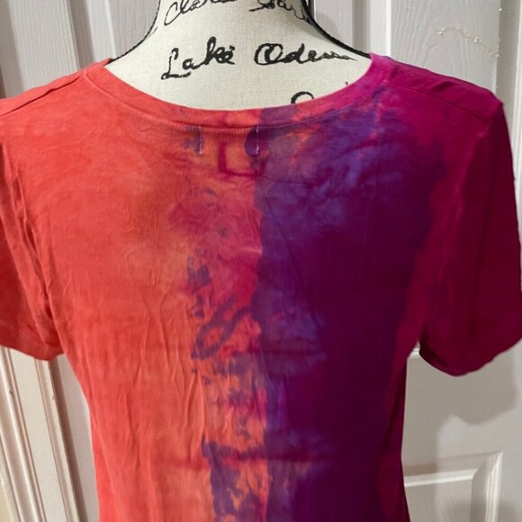 Y2K ART OF CLOTH T-SHIRT HAND DYED SHIRT MADE IN USA Sz S HIPPIE GROOVE - Picture 15 of 16